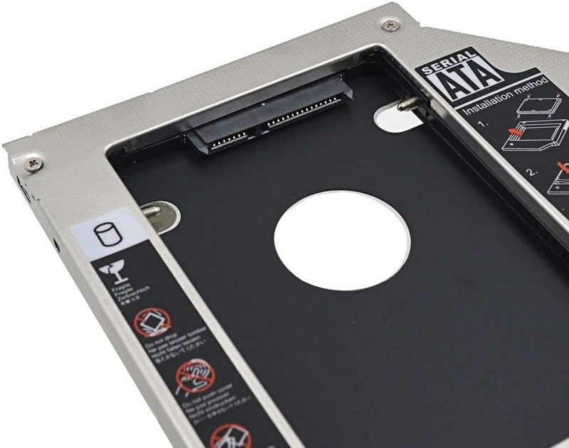 BOWONG Hard Drive Caddy Tray 2nd HDD SSD Kit Compatible with 2.5" 9.5mm SATA HDD SSD 2nd HDD Adapter for Apple MacBook Pro Unibody 13 15 17 SuperDrive DVD Drive - Image 4